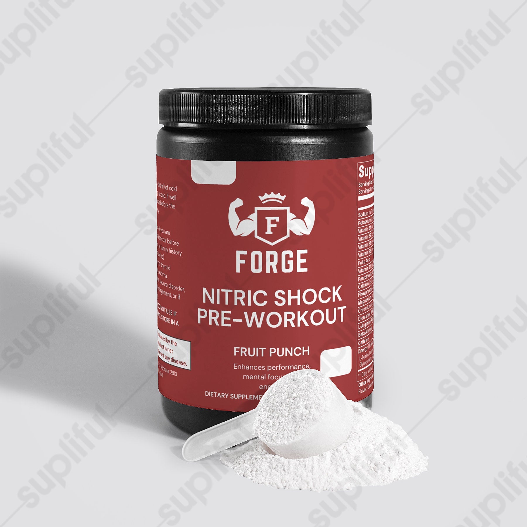 Nitric Shock Pre-Workout Powder (Fruit Punch) FORGE